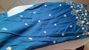 New Blue Embroidery Kurta