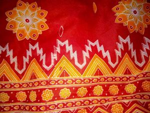 Women's red cotton brand new saree