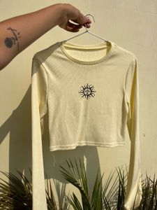 Crop Fitted Full Sleave Top