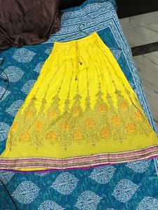 Beautiful Yellow Ethnic Skirt From INA Market
