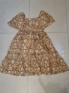 Dressberry Tier Dress With Square Neck