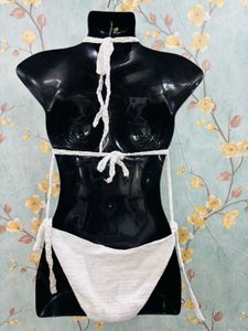 White Crochet Bodysuit