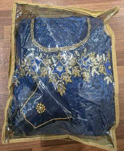 Handworked Party Gown With Facemask