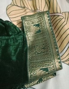 Emerald Green Silk Blouse