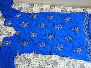 Royal Blue Floral Dress