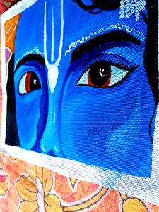 Arcylic Radha Krishna Painting