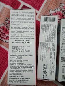 Face Moisturizer And Gel