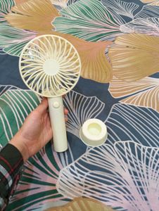 ULOVE Hand Fan Rechargeable With Stand 3 Speed