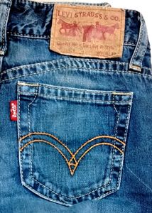 Levis Dark Blue Flare Jeans