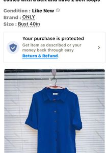 Combo ( Only Blue Dress& Twisted Neckline Top)