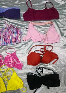 Bundle of 8 Women&#39;s Imported Bikini Tops