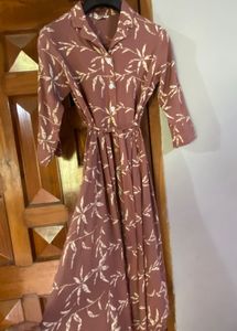 Floral Print Shirt Dress