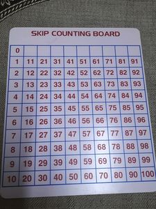 Skip Counting &amp; Clock Time Learning Board