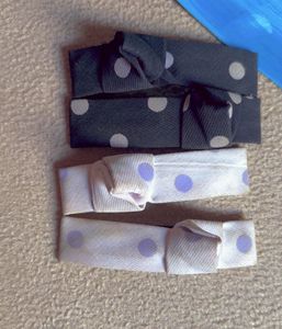 Polka Dot Bow Hair Clips - Set of 4 ✨🌸🎀