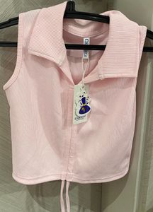 Pink Tie Up Top
