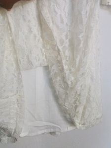 White Netted Dress