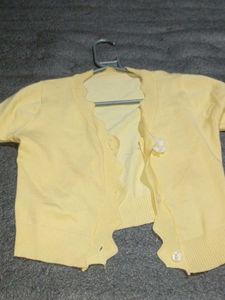 Cute Yellow Cardigan Set