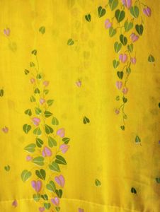 Yellow Floral Saree