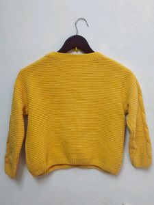 Yellow Crop Sweater