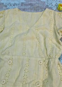 Eyelet Wrap Top