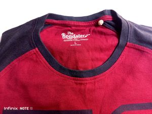 Roadster No 78 Maroon Colour T-shirt