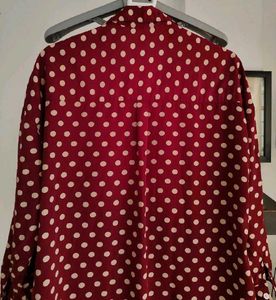 Polkadot Button Down Shirt