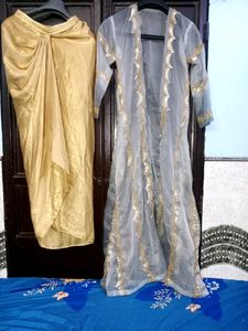 Dhoti Indo Western Dress With Cape ✨