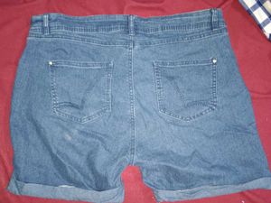 Denim Cuff Shorts