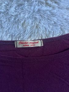 Burgundy Dolman Sleeve Top