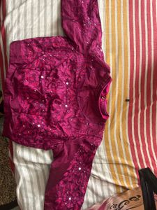 Maroon Embroidery Lehenga With Duppata