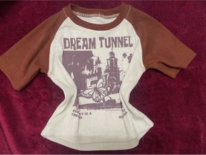 Brown &amp; Beige Graphic Tee