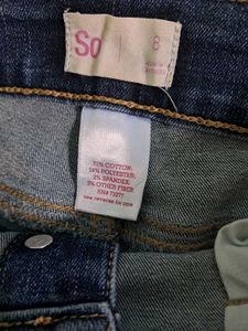 Denim Button-Front Mini Skirt
