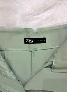 Zara Mint Pleated Trouser