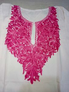 Pink Kashmiri Embroidered Kurta