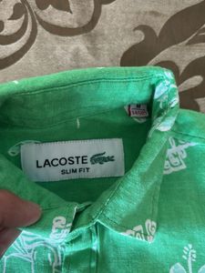 Lacoste Green Patterned Shirt