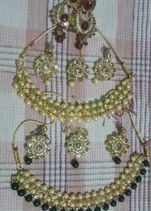 Alloy Gold Plated Jewellery Set Pack Of 3