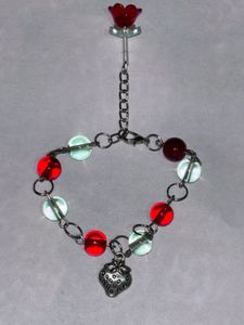 CUTE STRAWBERRY ADJUSTABLE CHARM BRACELET