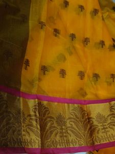 Yellow Colour Saree