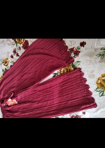 💖Maroon Pleated Palazzo Pants💖
