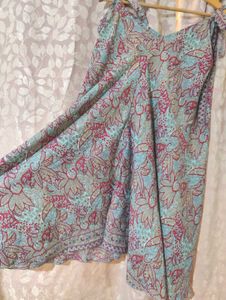 Floral Print Tie-Up Dress