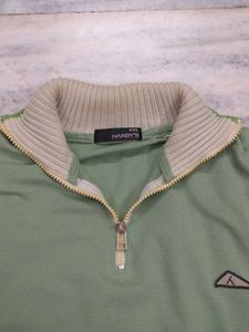 Vintage Green Quarter-Zip Tee