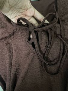 Elegant Brown Maxi Dress