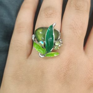 Green Stone Ring
