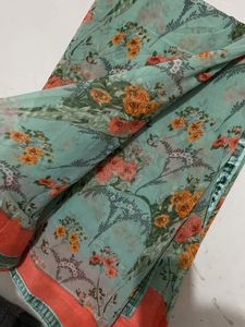 Floral Print Saree