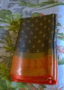 Tissue Silk Bluish Saree