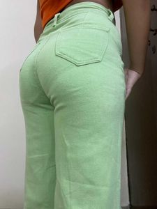 Trendy Neon Ripped Jeans – Adjustable Waist