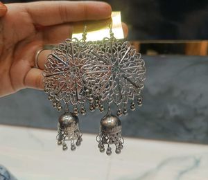 Silver Jhumka Earrings