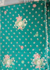 Embroidered Chiffon Saree 🩷