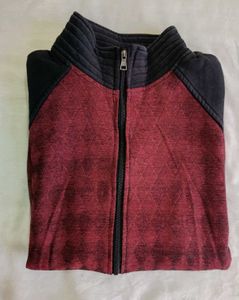 Stylish Maroon &amp; Charcoal Jacket