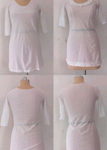 White Sheer Lace Trim Tunic Top Combo Pack